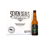 SEVEN SEALS The Pale Horseman 'DEATH' is a handcrafted, fruity, DRY HOPPED PALE ALE. Amber-coloured it boasts a soft, malty character with aromas of sweet tangerine, pineapple and mango. 330ml bottle. Case 12.