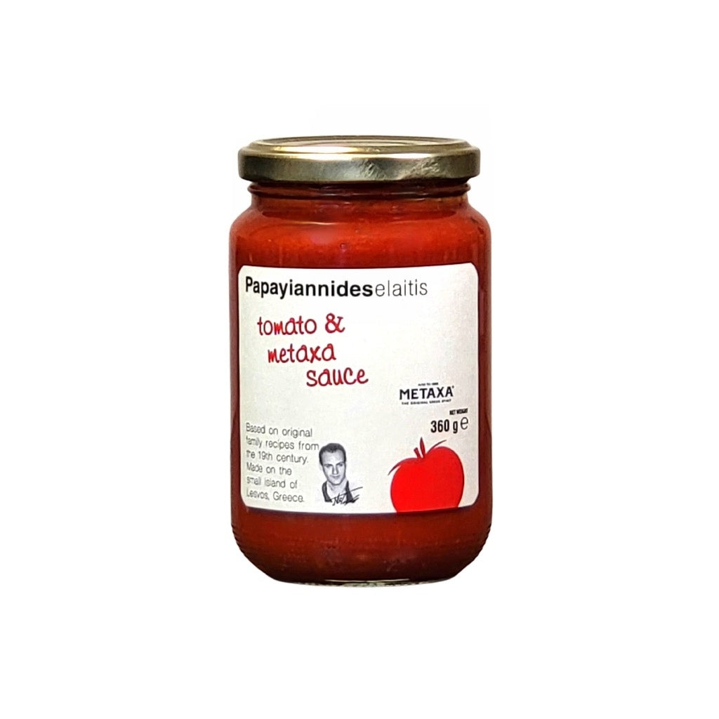 Papayiannides Tomato, Metaxa Brandy Sauce 360g Mediterranean Gourmet